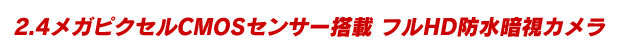 SONY製CCD搭載　52万画素赤外線カメラ